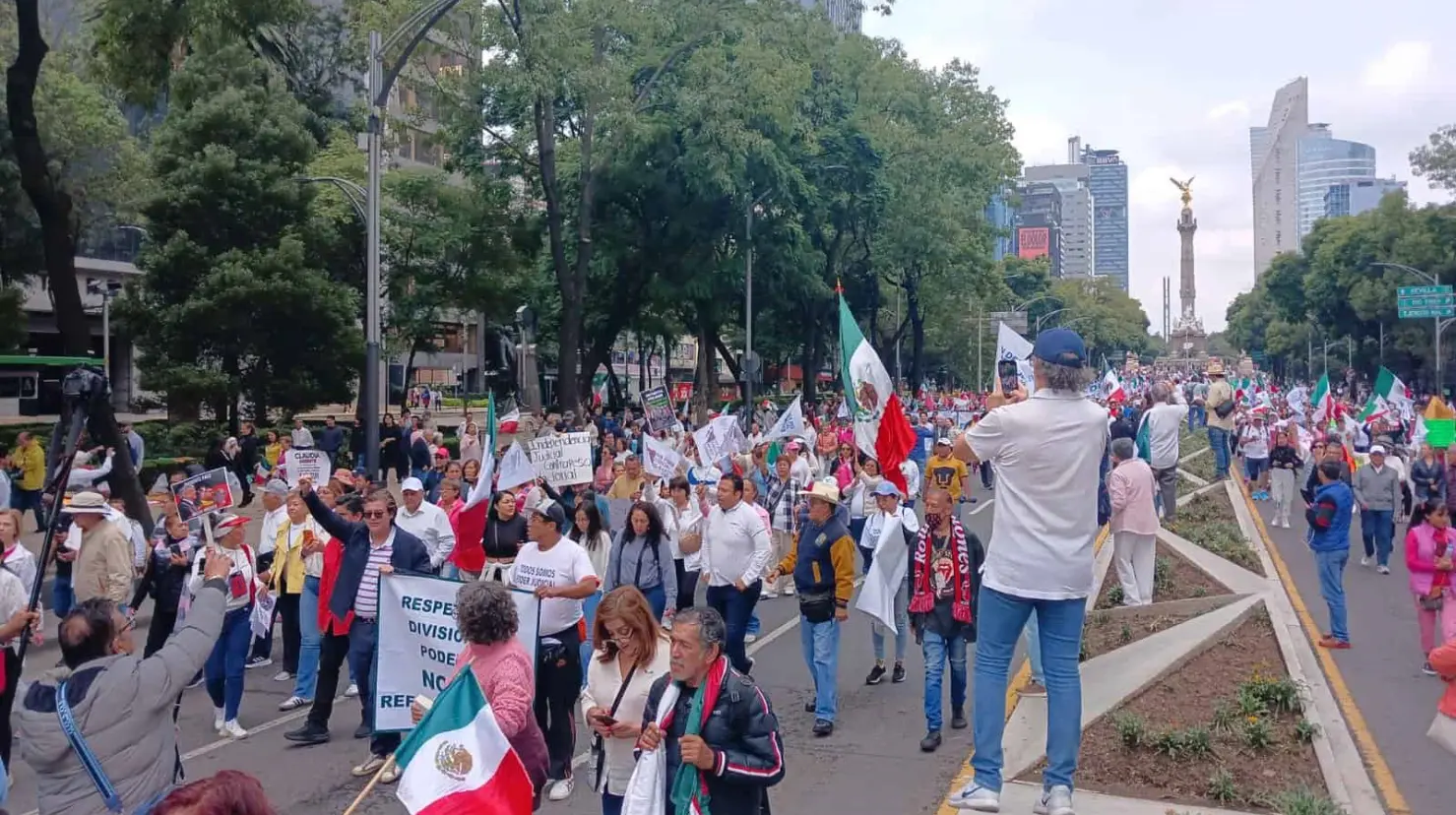Marchan contra la Reforma al Poder Judicial. Estas son las alternativas viales en la Ciudad de México