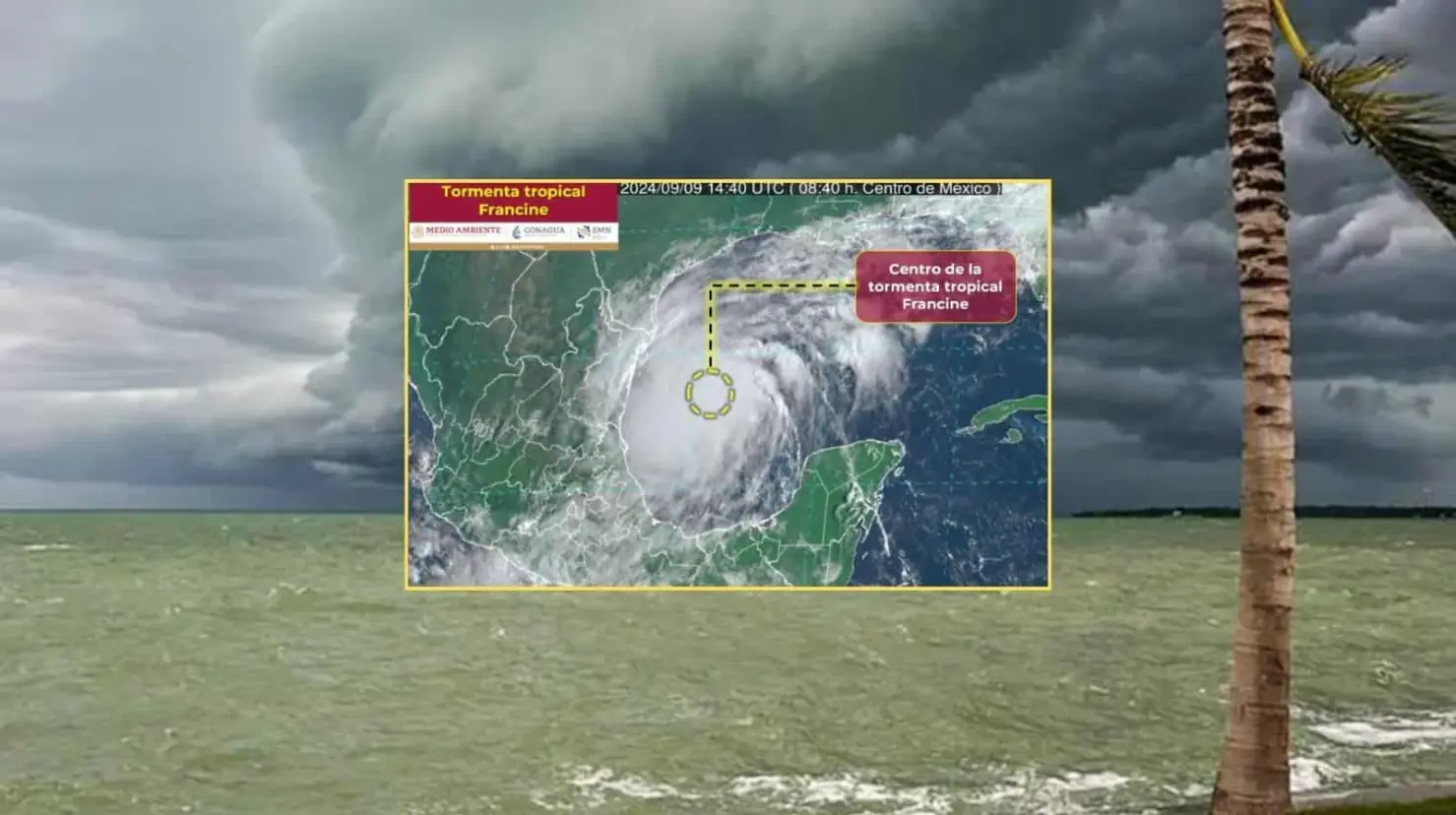 Tormenta tropical “Francine” se forma en el Golfo de México