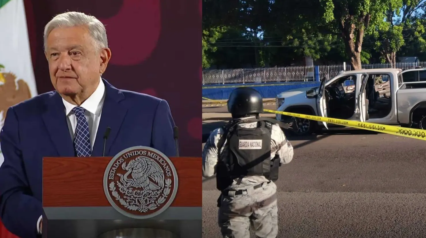 “Hay elementos suficientes”: AMLO pide que no haya alarmismo” ante el brote de violencia en Culiacán