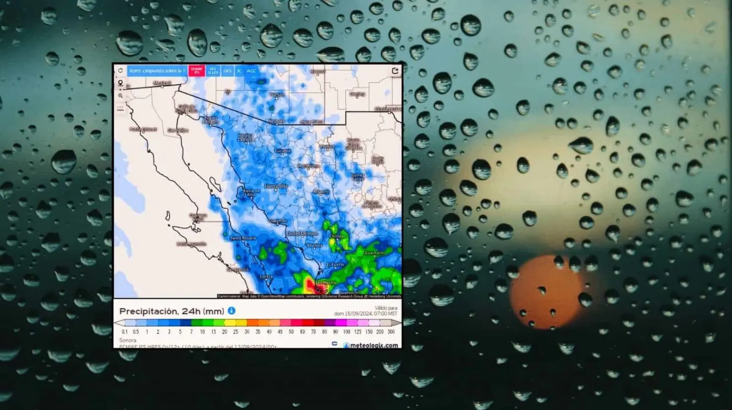 Clima en Hermosillo hoy 14 de septiembre; lluvias y rachas de viento por “Ileana”