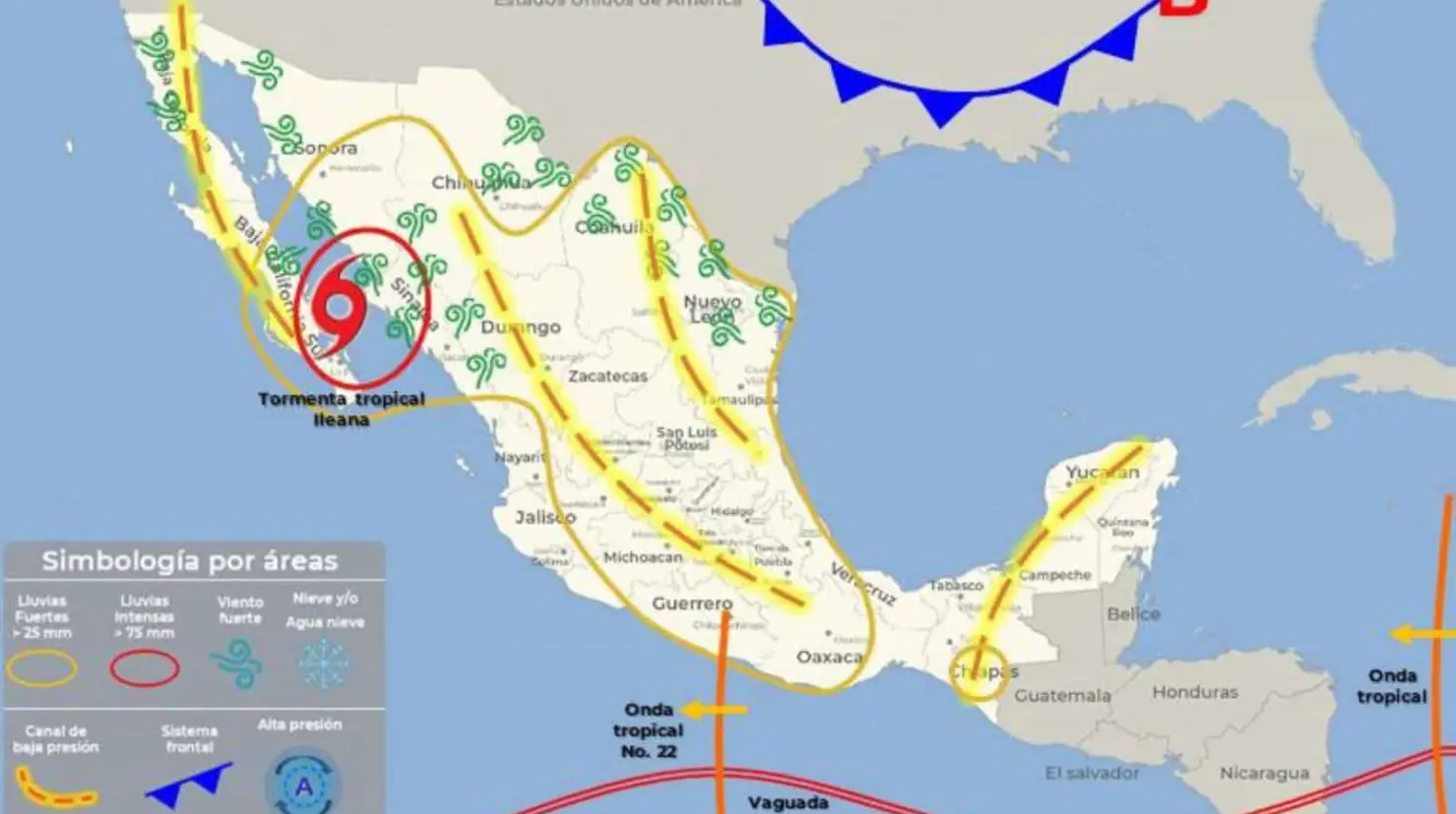 Clima en Sonora hoy 14 de septiembre: “Ileana” causa lluvias torrenciales este fin de semana