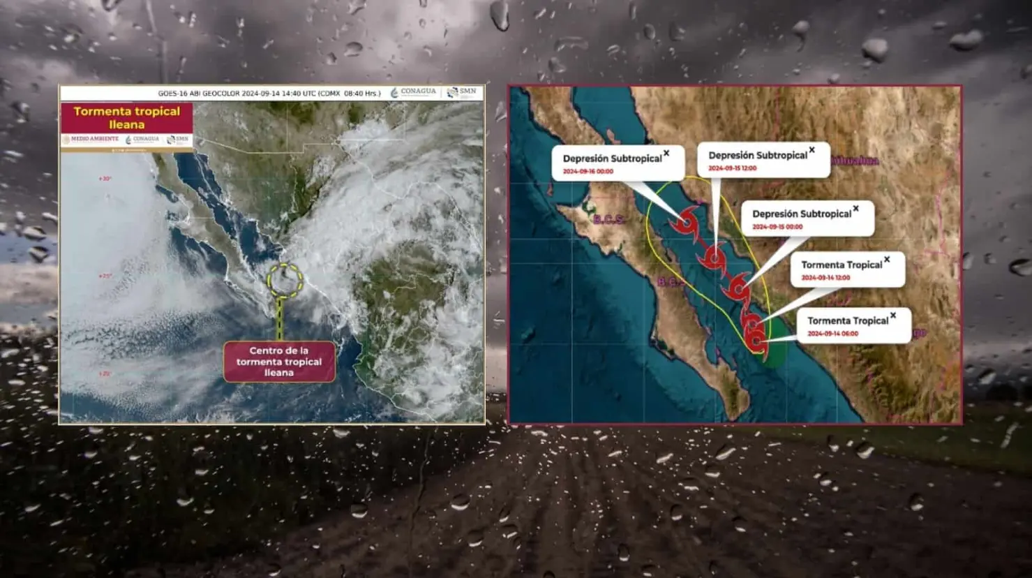 Tormenta tropical “Ileana” se debilita, pero dejará lluvias torrenciales y fuertes vientos en Sonora y Sinaloa