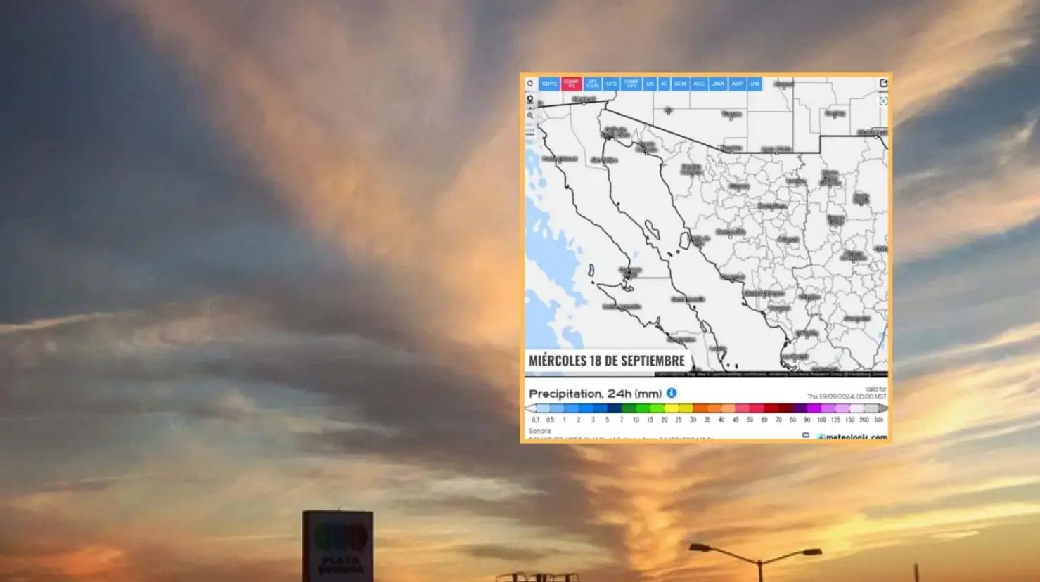 Clima en Hermosillo hoy 18 de septiembre; ¿lloverá este día en la capital sonorense?