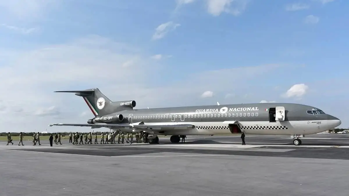 Culiacanazo: Llega avión de la Guardia Nacional a la capital de Sinaloa