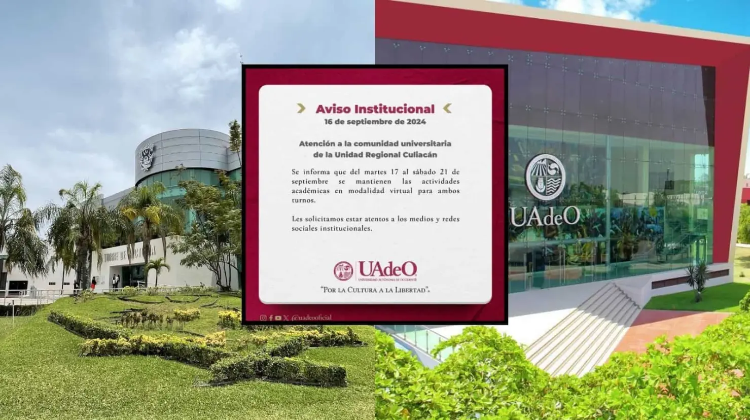 UAS y UAdeO mantendrán clases virtuales ante ola de violencia en Sinaloa