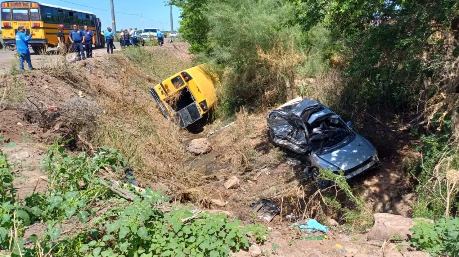 Accidente en el Valle del Yaqui deja más de diez lesionados