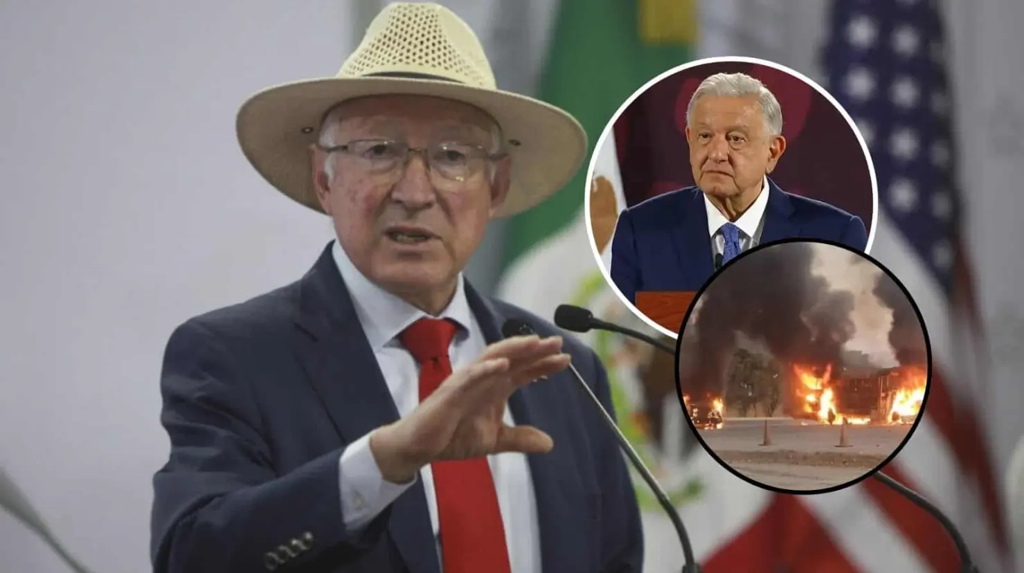 “No es culpa de Estados Unidos”: Ken Salazar responde a AMLO respecto a violencia en Sinaloa