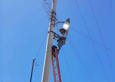 En Yécora llega la luz; rehabilitan lámparas de alumbrado público