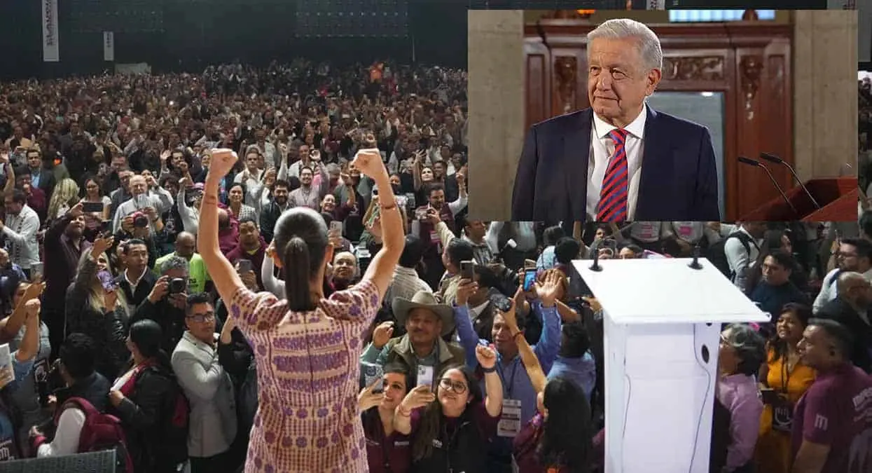 AMLO se despide de militancia de Morena y pide apoyo para Claudia Sheinbaum