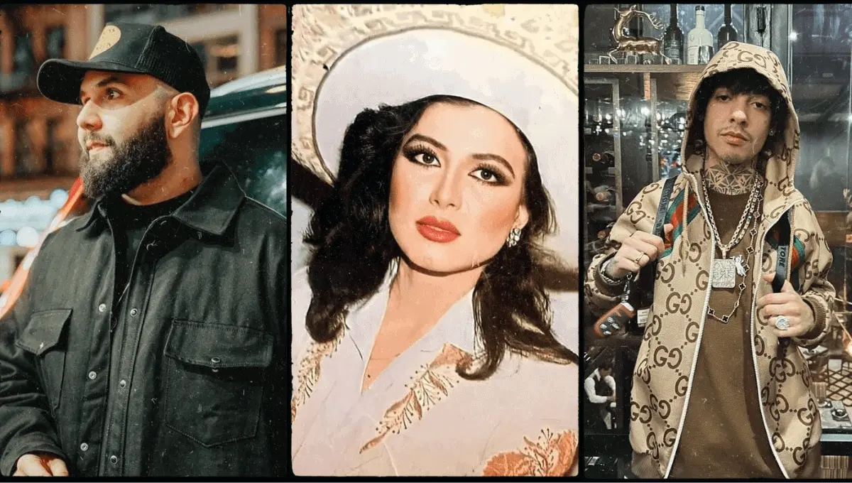 Famosos de Sonora. Fuente: Instagram @carinleonoficial @beatrizadrianaoficial @natanael_cano