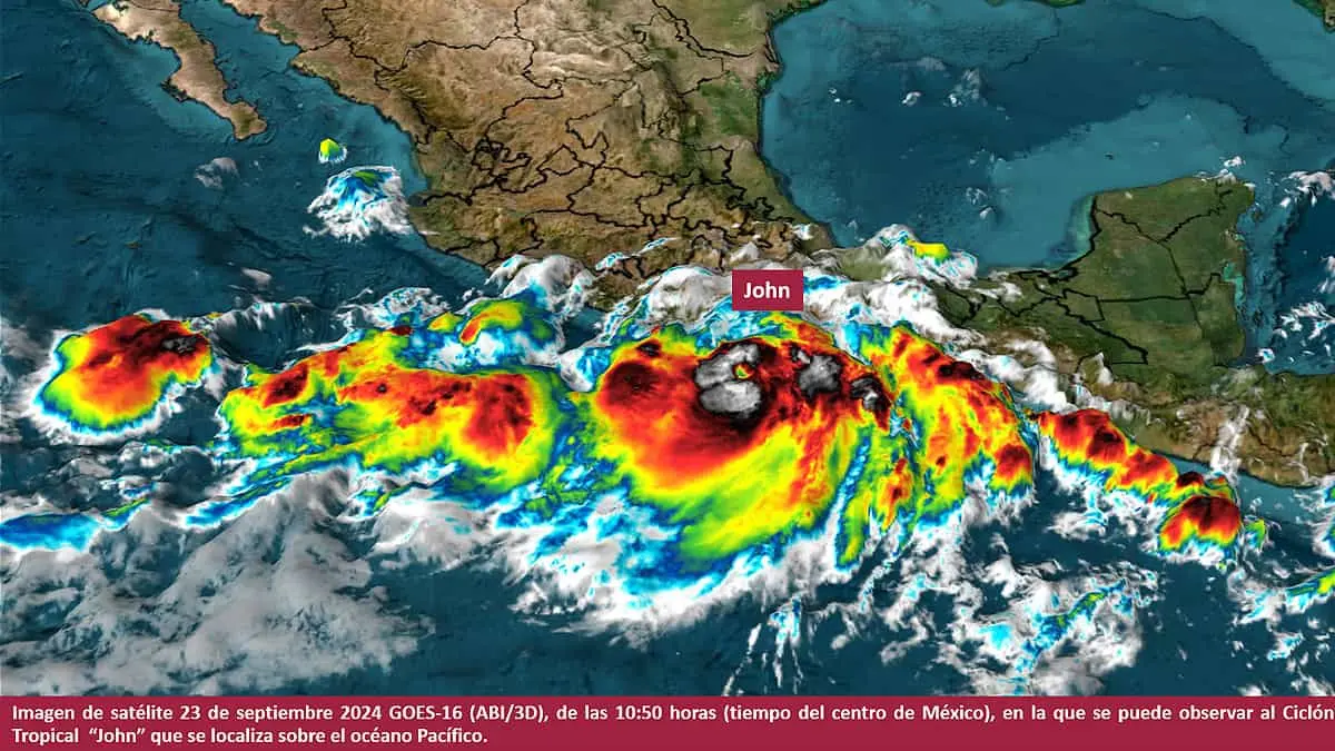 Huracán “John” podría tocar tierra en categoría 3