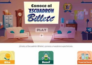 Conoce al Escuadrón billete; un sitio de la Condusef para promover la educación financiera en niños