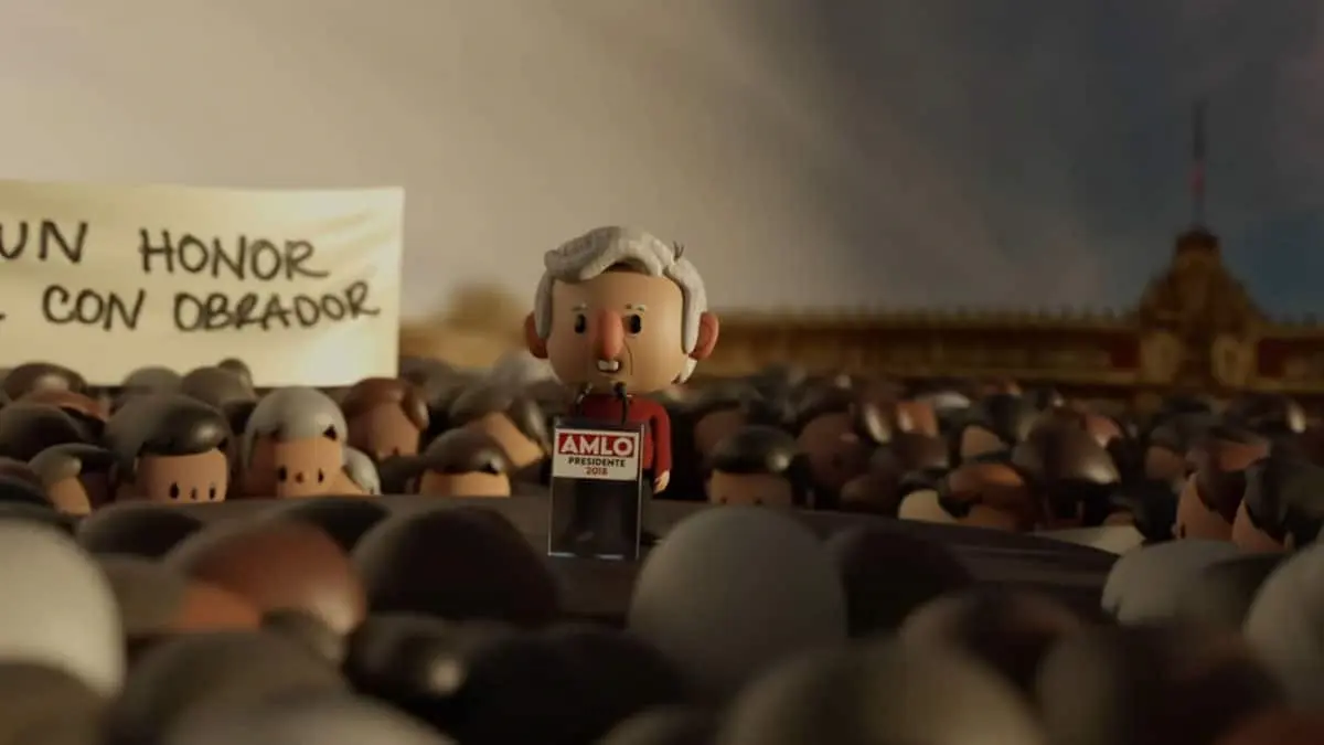 VIDEO |AMLO abre la mañanera con una emotiva animación que recorre su trayectoria hacia la Presidencia