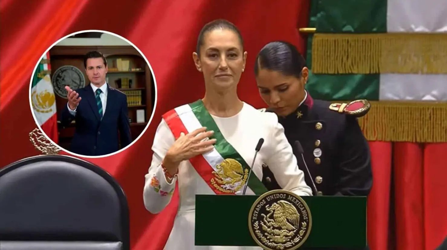 Enrique Peña Nieto felicita a Claudia Sheinbaum tras su toma de protesta