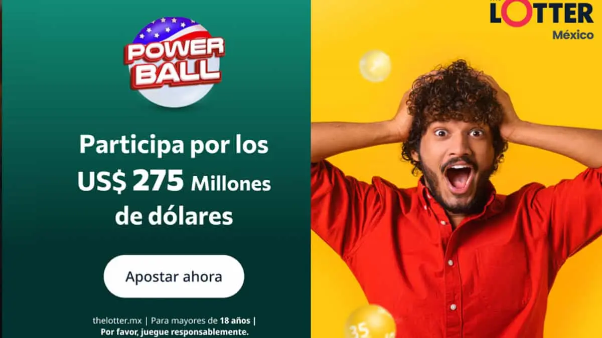 Lotería de EE. UU.: ¡Se jugarán 5.4 mil millones de pesos que podrán generarte hasta 270 millones de pesos por mes!
