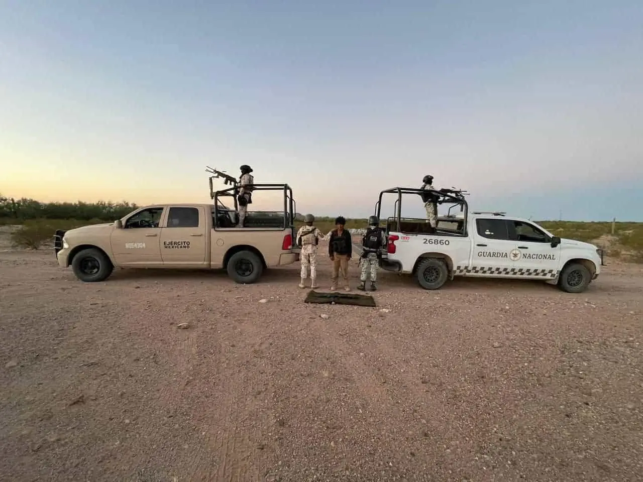 Guardia Nacional detiene a sujeto armado en Sonoyta