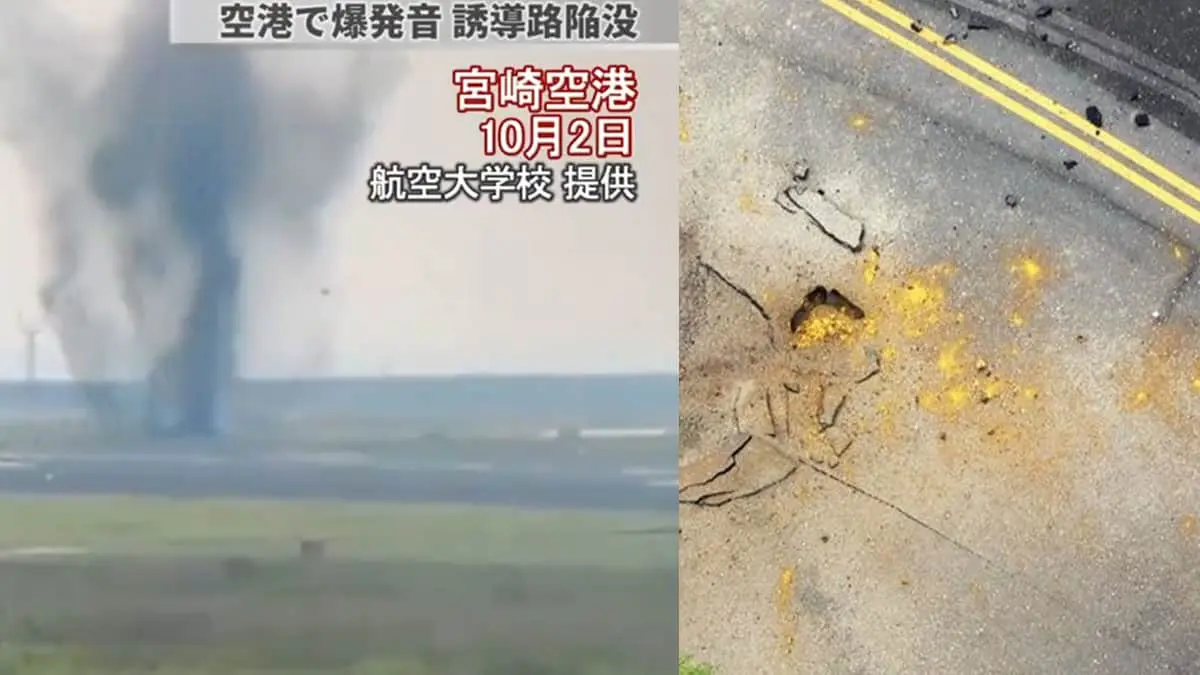 VIDEO | Explota bomba en Aeropuerto de Japón; fue lanzada durante la Segunda Guerra Mundial