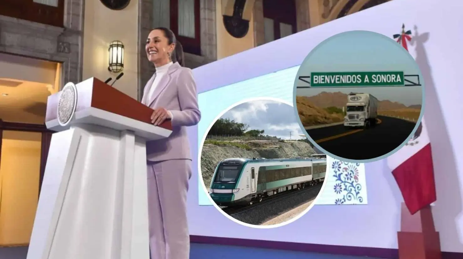 Sheinbaum asegura sustento financiero para tren de pasajeros a Nogales y carreteras en Sonora