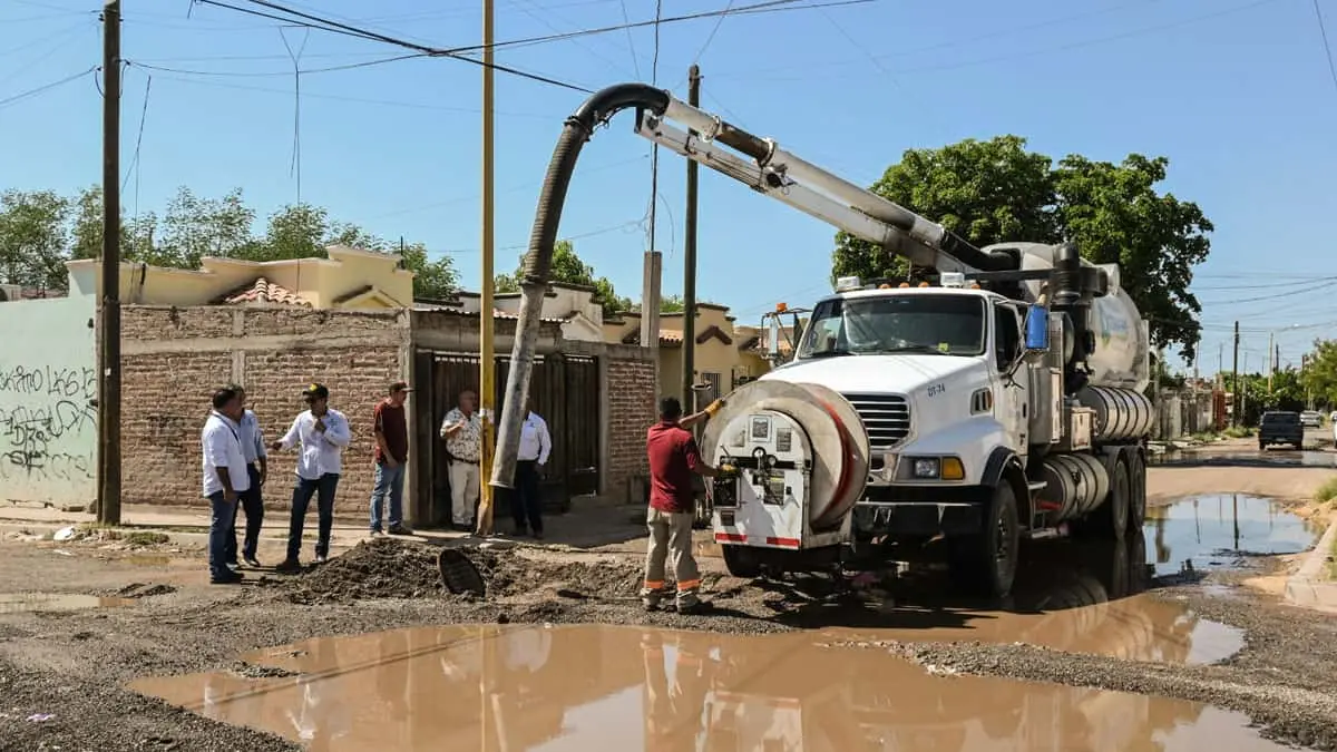 Oomapas Cajeme atiende red sanitaria en colonias del noroeste de la ciudad