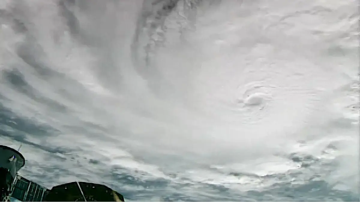 VIDEO | Así se ve el huracán “Milton” desde la Estación Espacial Internacional