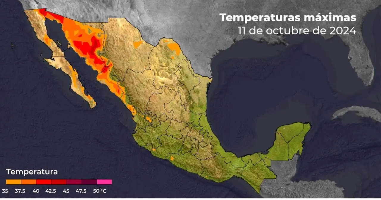 Clima en Sonora hoy 11 de octubre: Será un viernes muy caluroso y con alto porcentaje de humedad