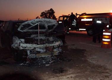 Se incendia vehículo en el Estadio Yaquis durante la inauguración de la LMP