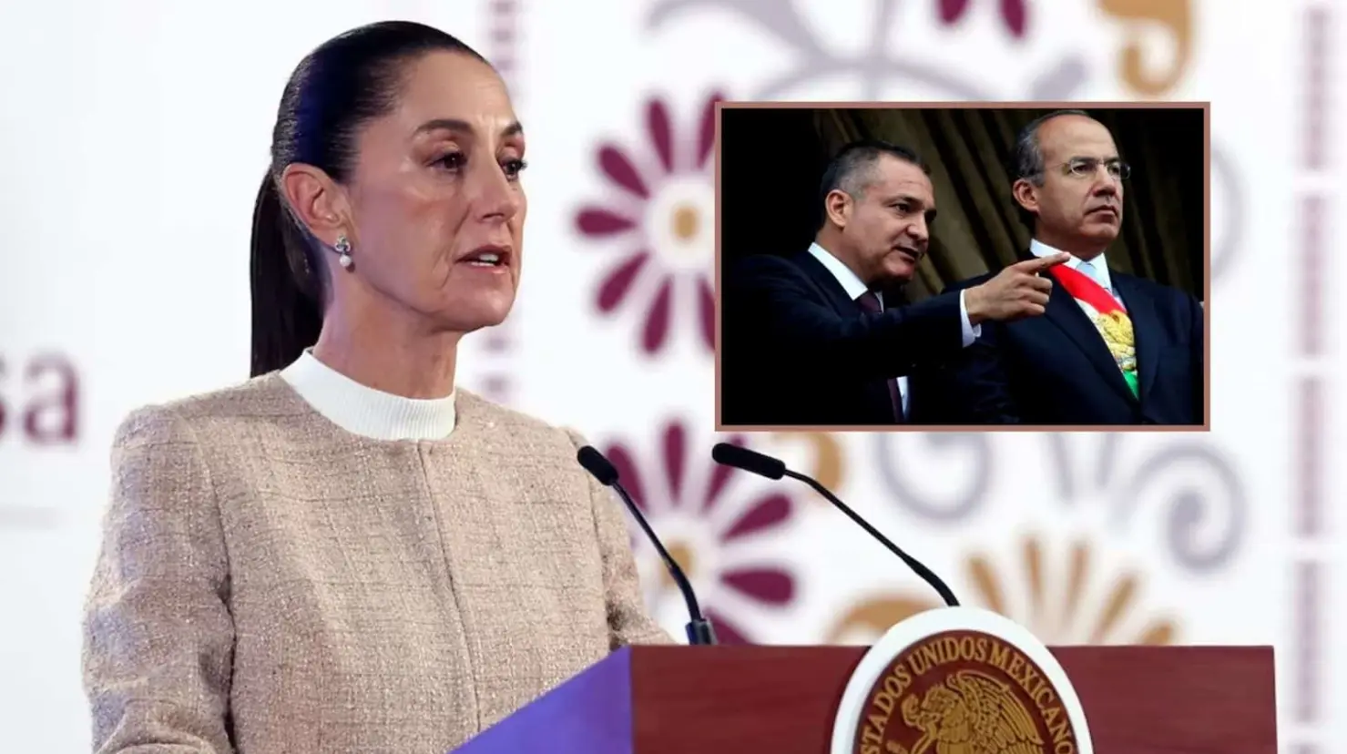 Sheinbaum califica como “cinismo” que Felipe Calderón asegure que él sí combatió al narcotráfico