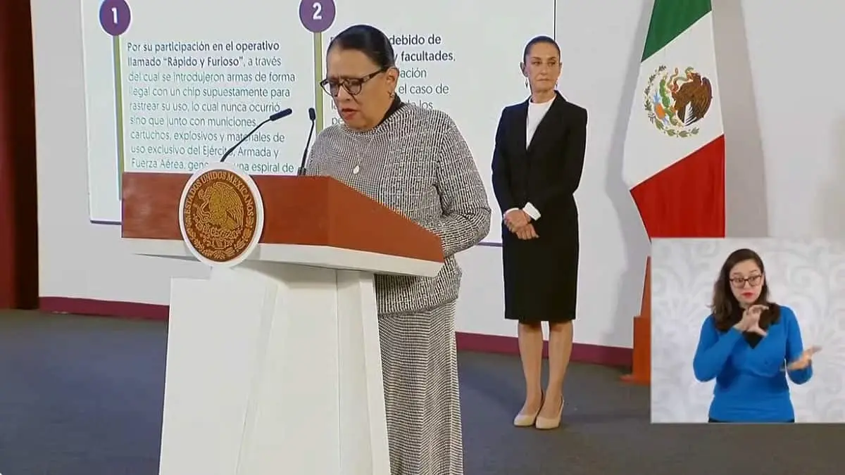 Genaro García Luna tiene al menos tres órdenes de aprehensión en México: Rosa Icela Rodríguez