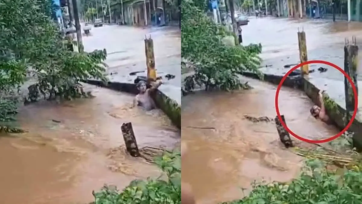 VIDEO | Prefirieron grabarlo que ayudarlo: muere arrastrado por arroyo
