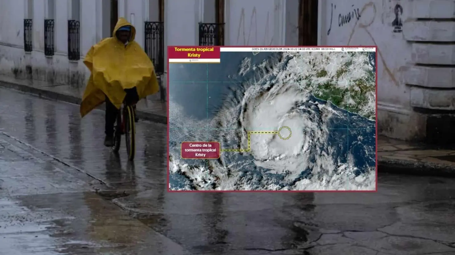 Tormenta tropical “Kristy” podría intensificarse a huracán categoría 1; esta es su trayectoria