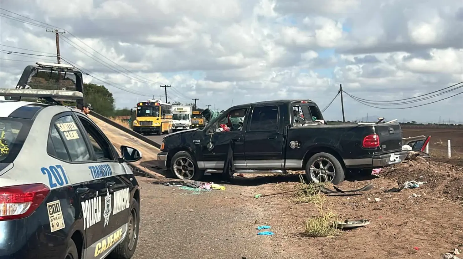 Fatal accidente en el Valle del Yaqui
