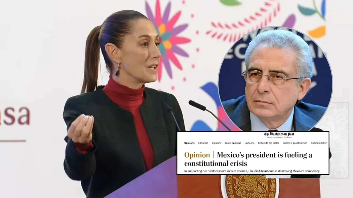 Sheinbaum responde a Zedillo tras acusarla en The Washington Post de suscitar crisis constitucional