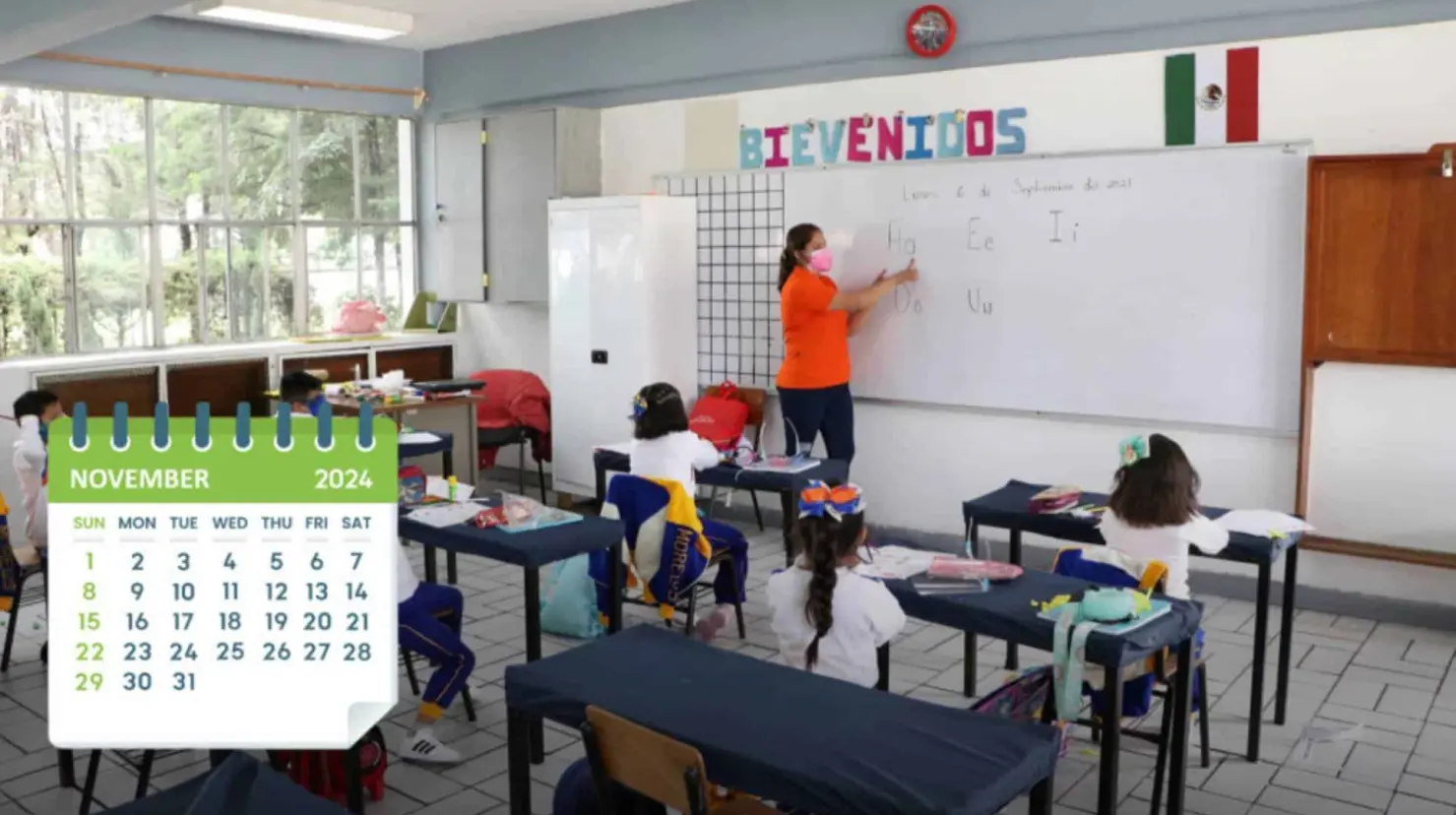 Foto: SEP Puebla - Gobierno de Puebla / El calendario escolar correspondiente a noviembre de 2024, incluye importantes puentes escolares