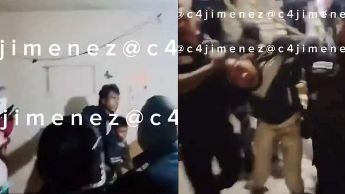 VIDEO | Policías rescatan a niño de ser apuñalado por su abuelo; lo tenía como rehén