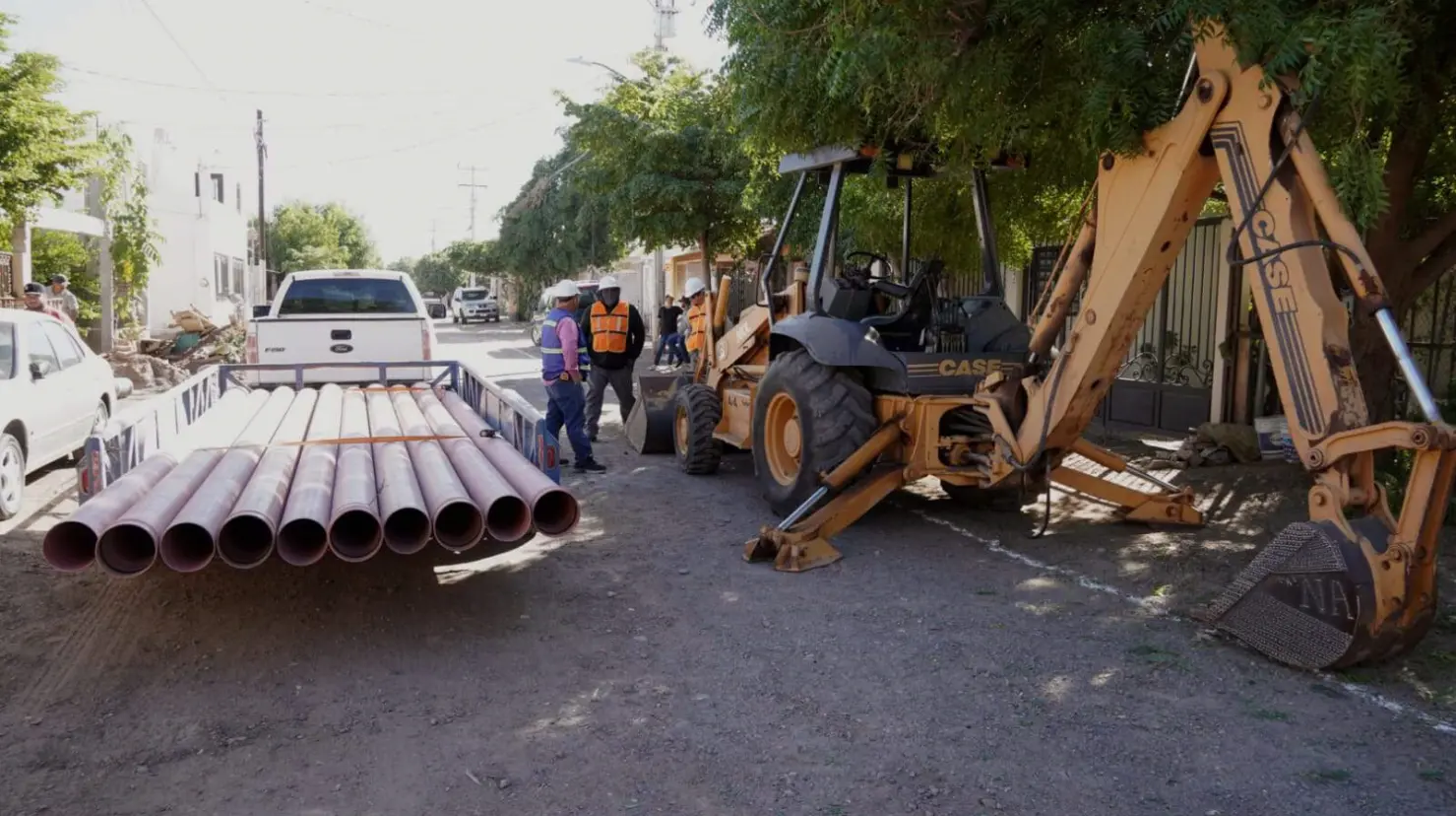 Rehabilitan calles en Cajeme desde su infraestructura sanitaria