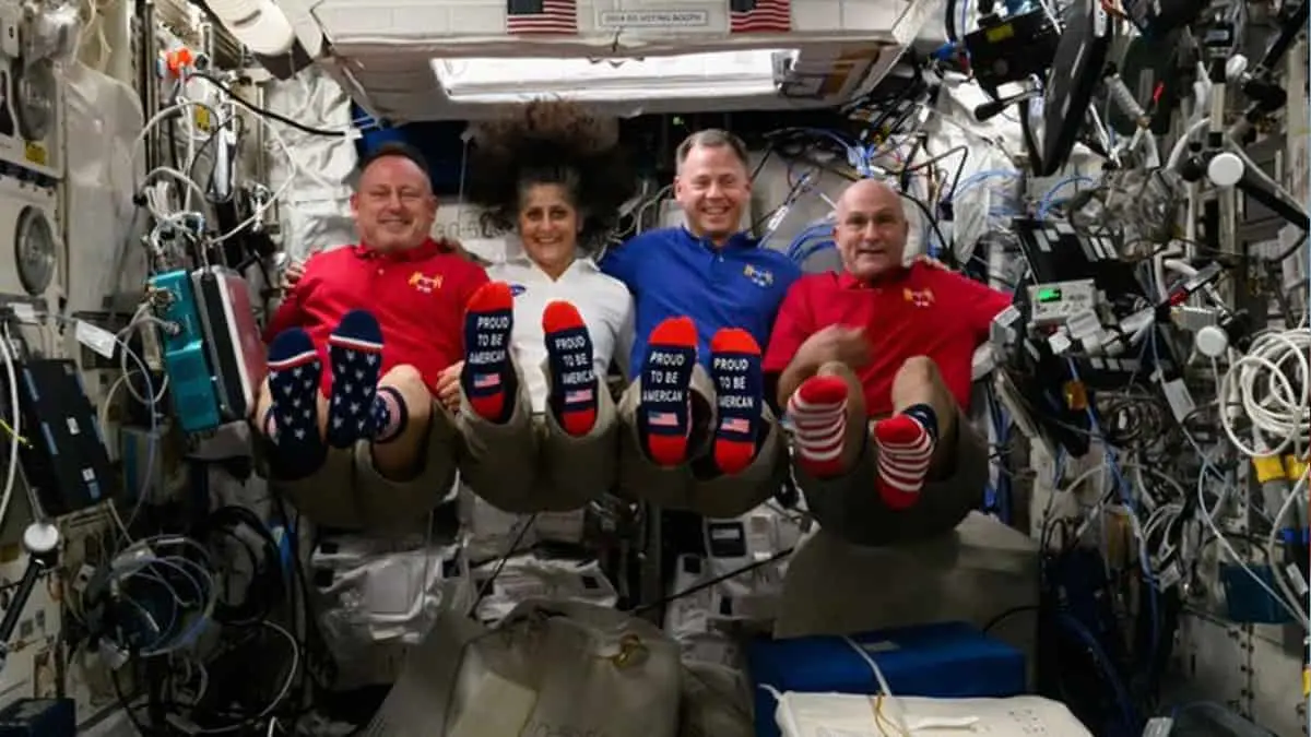 Elecciones en Estados Unidos 2024: Astronautas votan desde el espacio. Foto: NASA (X)