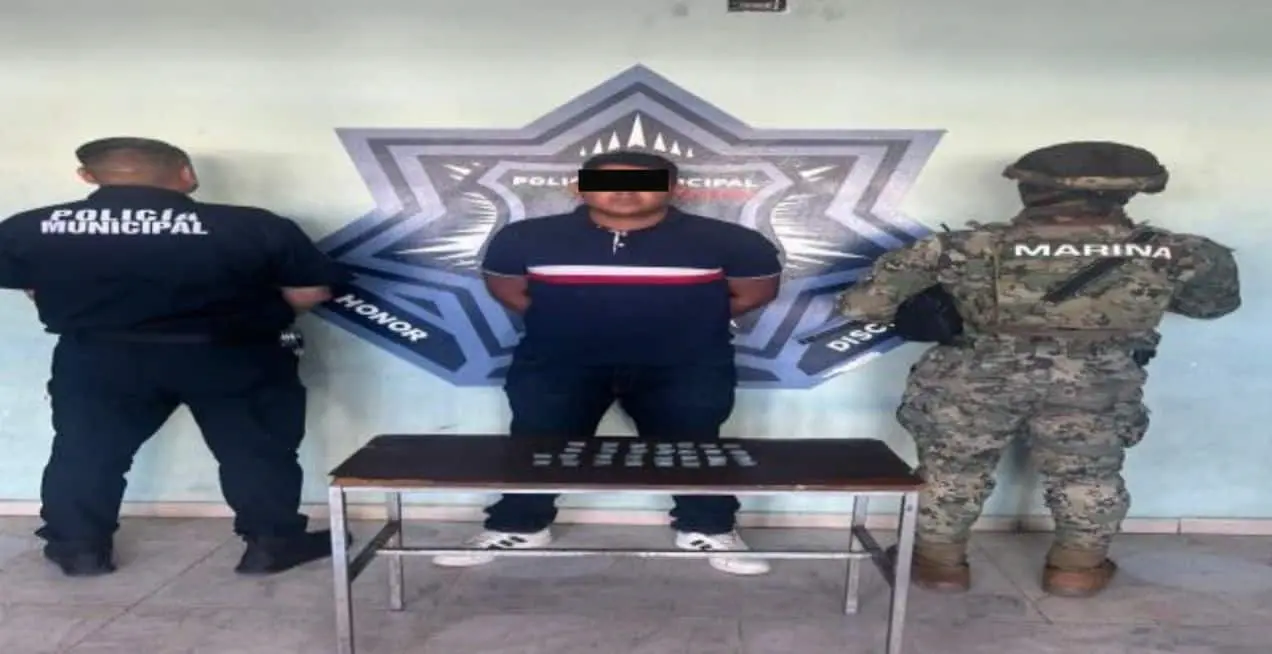 En Cócorit, policías municipales detienen a sujeto con droga