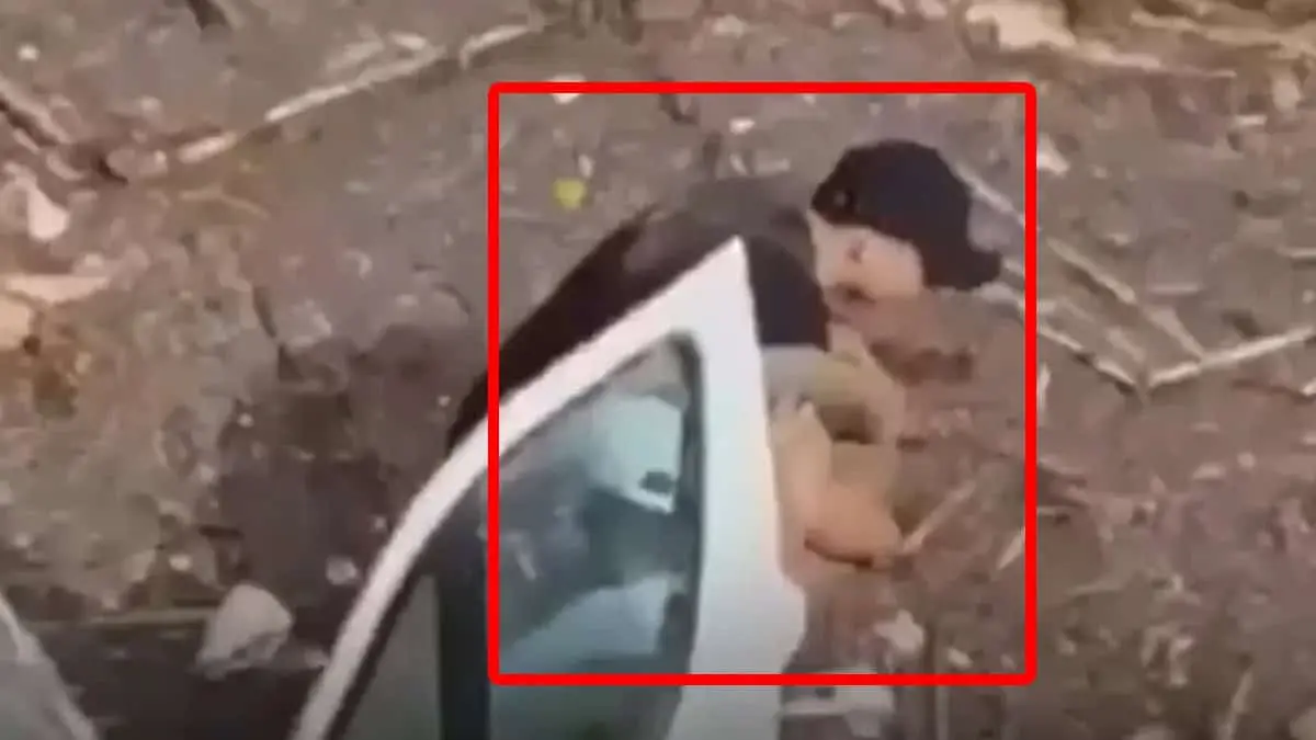 VIDEO | En Valencia, halla a su padre sin vida dentro de su auto. IMÁGENES SENSIBLES