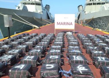 Marina incauta 3.6 toneladas de cocaína base en costas de Acapulco