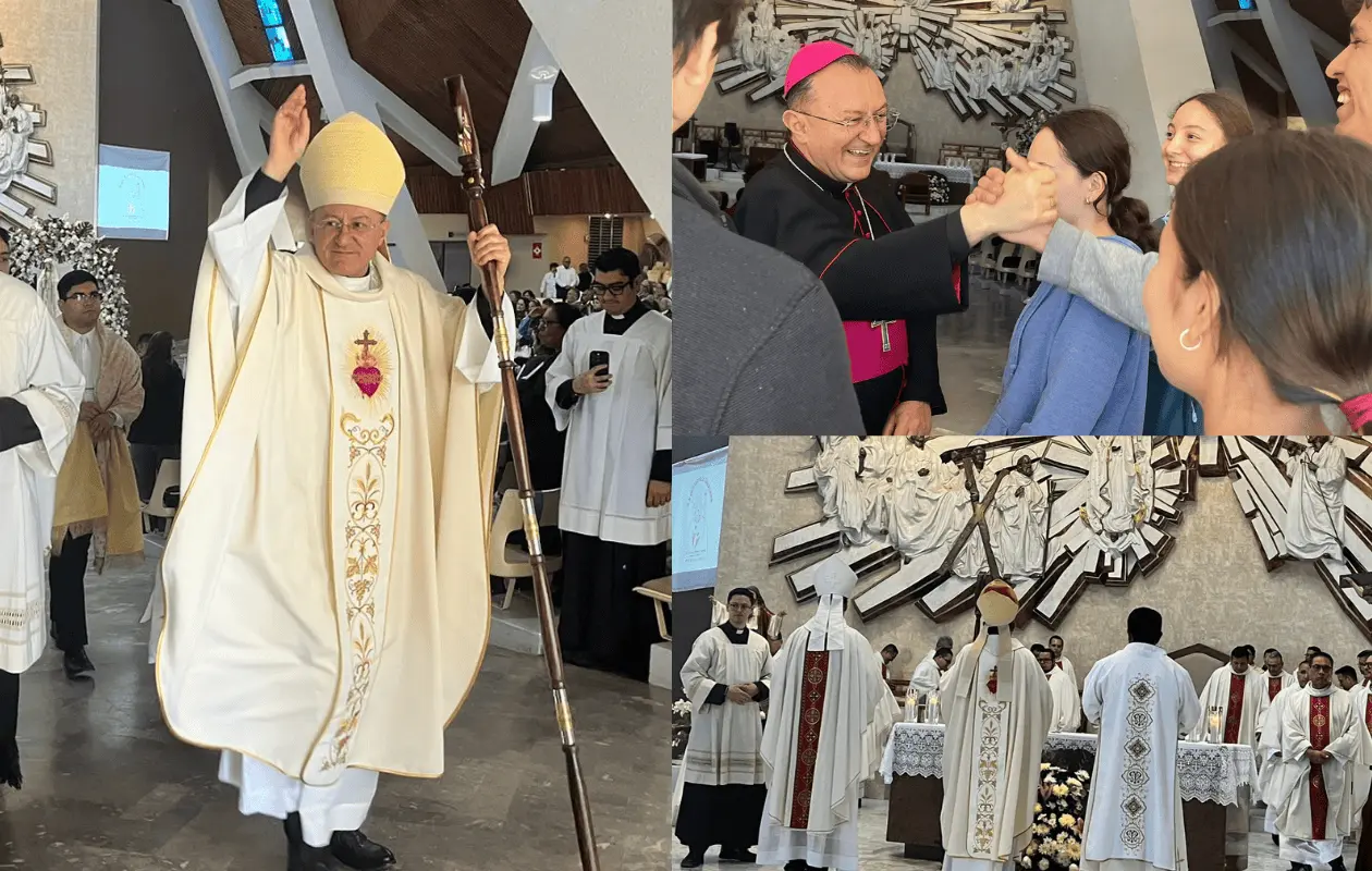 El representante de el Papa Francisco visitó un penal y el asilo de ancianos en su segundo día de visita a la Diócesis de Obregón.