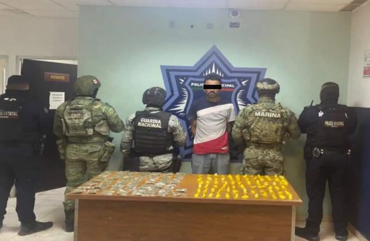 Capturan a sujeto con droga al oriente de Ciudad Obregón