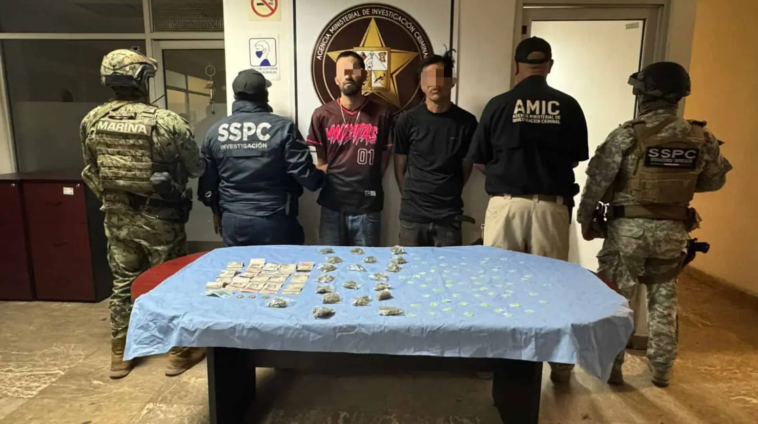 En Cajeme, detienen a tres y decomisan droga durante operativo de la FTI