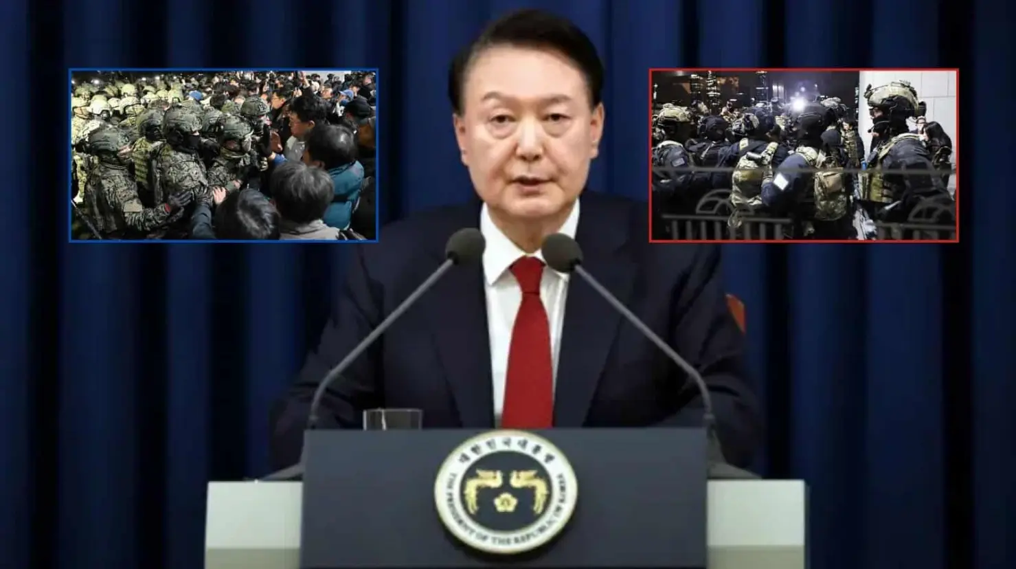 Presidente de Corea del Sur declara Ley Marcial; desata protestas y enfrentamientos