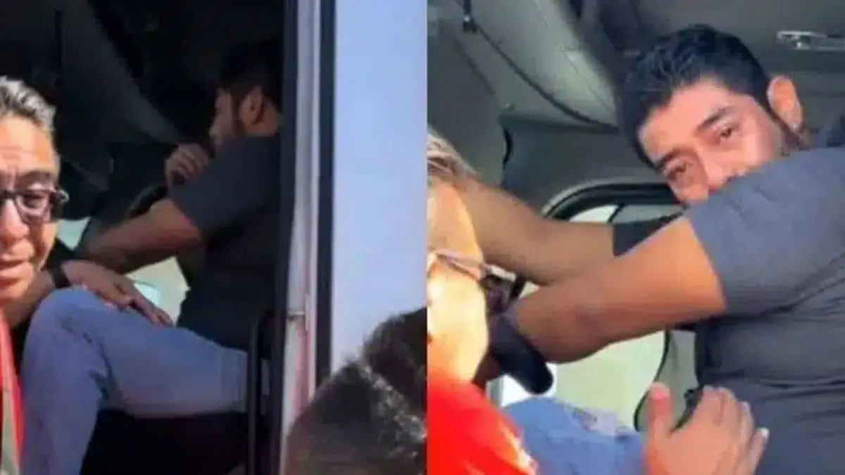 VIDEO | Trailero entra en crisis por accidente: teme perder su trabajo por su hijo enfermo