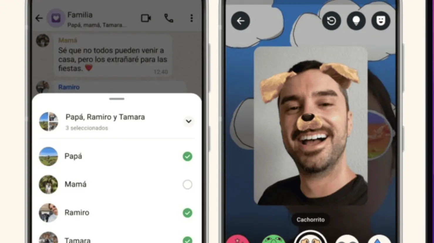 Conoce lo nuevo en las videollamadas a través de la aplicación de mensajería instantánea.