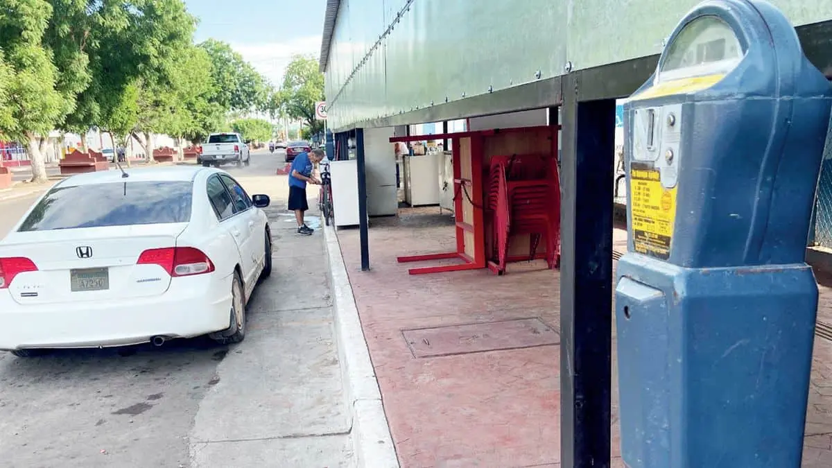 Sin funcionar parquímetros