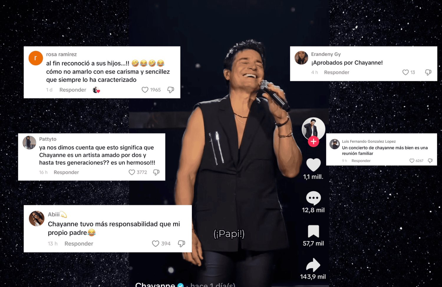 Chayanne tiene reacción épica al encontrarse con miles de hijos