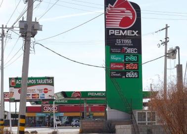 Fluctúa gasolina entre 23.99 y 25.99 por litro