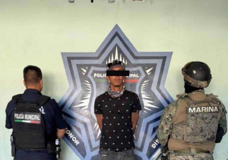 Capturan a sujeto con droga en la colonia México de Ciudad Obregón