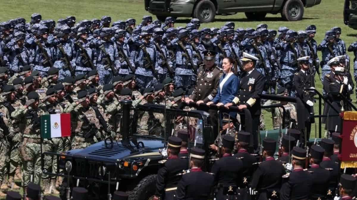 Fuerzas armadas de México muestran su lealtad a Sheinbaum